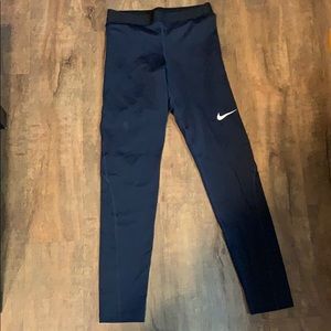 Nike navy insulated leggings